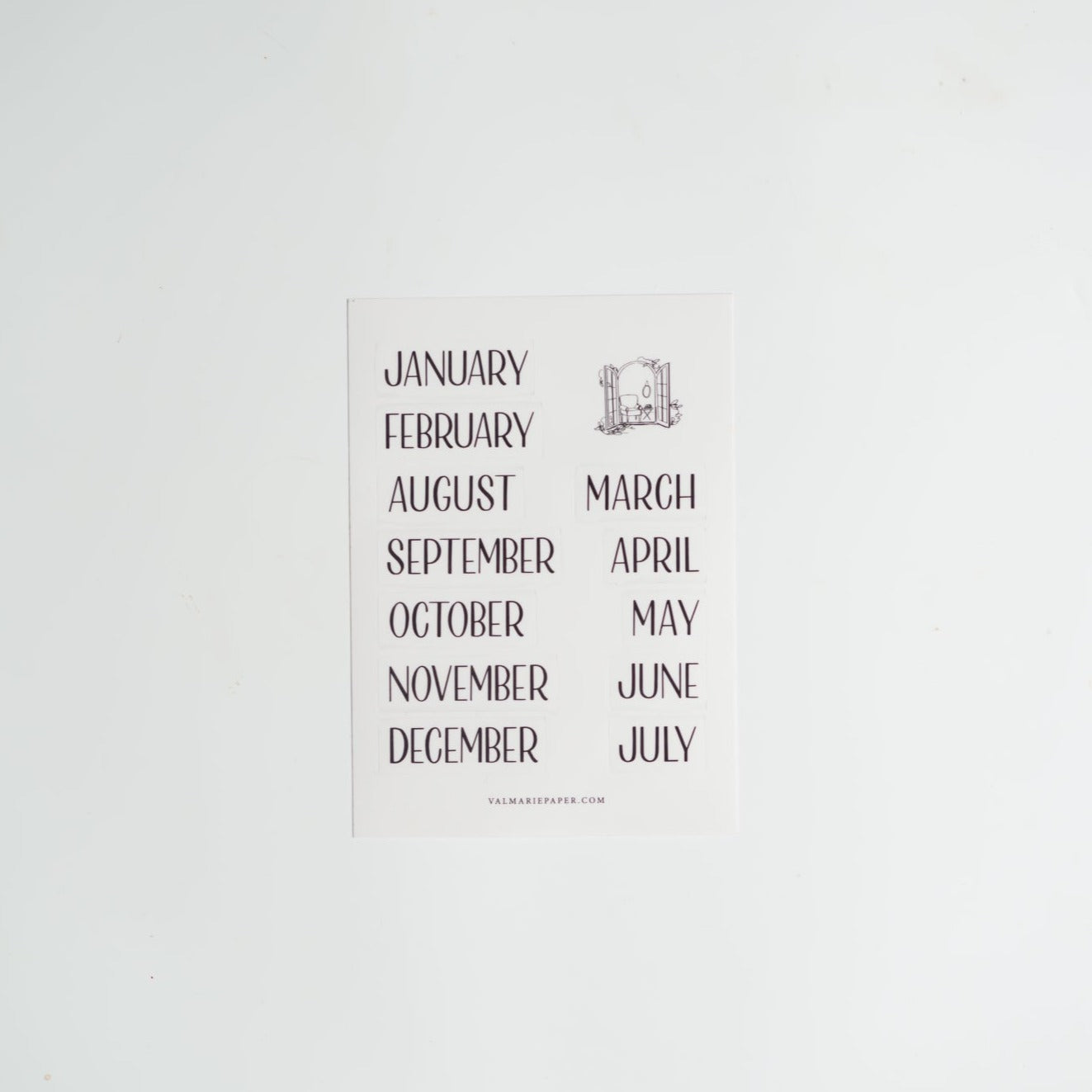 Monthly Sticker Set – Val Marie Paper